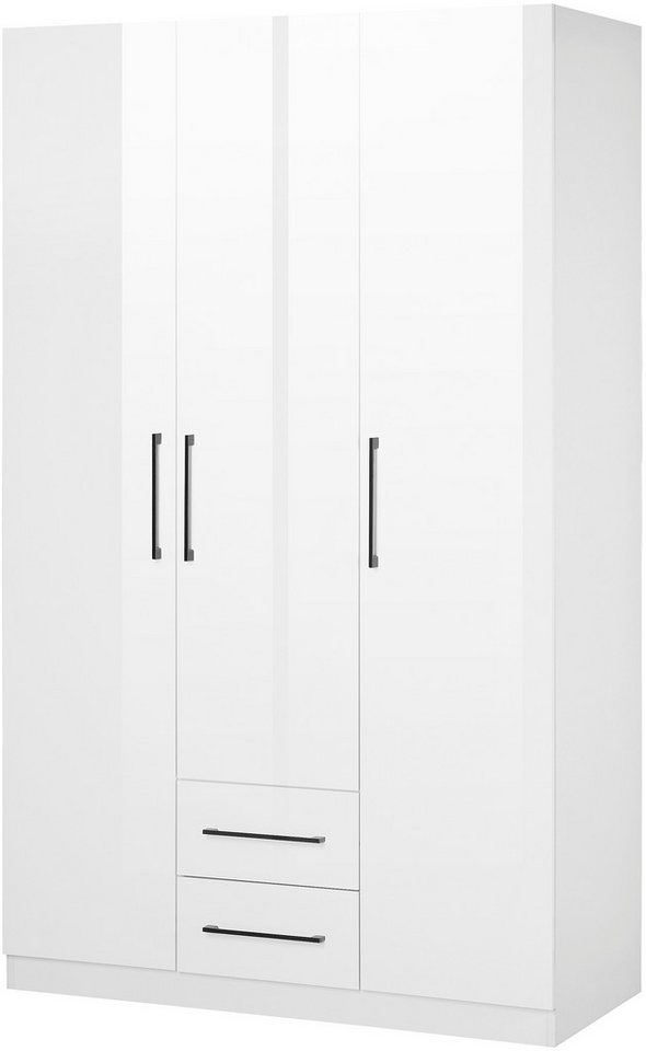 INOSIGN Kleiderschrank Sylt Schlafzimmerschrank Garderobe Schrank Bestseller hochglanz Drehtürenschrank mit perfekter Innenausstattung, Breite 120cm von INOSIGN