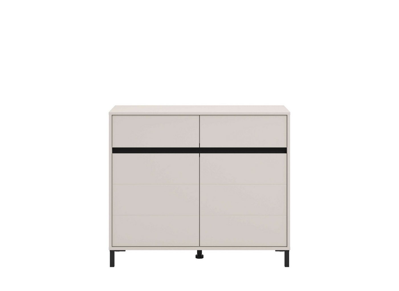 INOSIGN Kommode Marron für Wohnzimmer, Flur, Schlafzimmer, Breite 106 cm, mit 2 Schubladen, hinter Türen 4 Fächer von INOSIGN