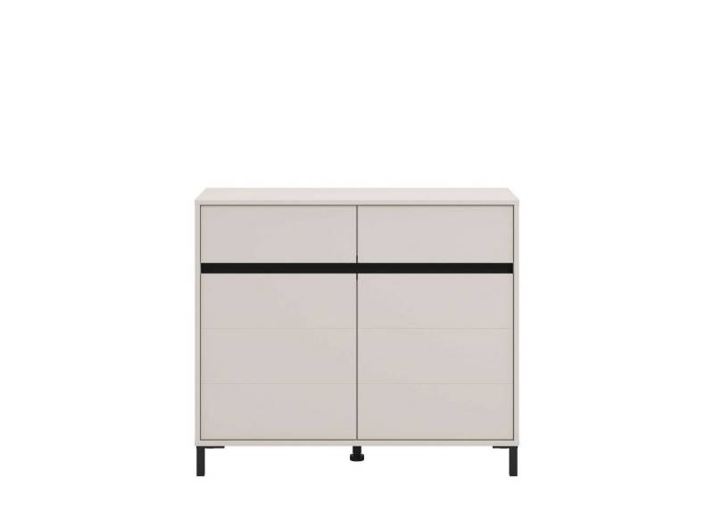 INOSIGN Kommode Marron für Wohnzimmer, Flur, Schlafzimmer, Breite 106 cm, mit 2 Schubladen, hinter Türen 4 Fächer von INOSIGN