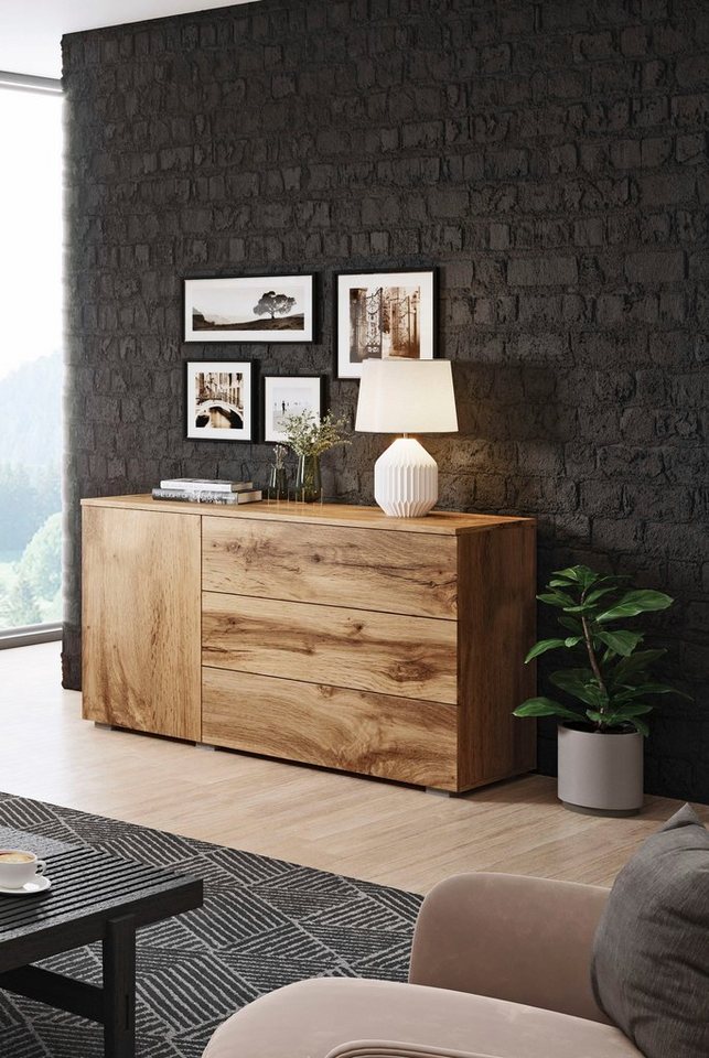 INOSIGN Sideboard PARIS (1 St), Moderne 110cm breite grifflose Kommode, vielseitig einsetzbar von INOSIGN