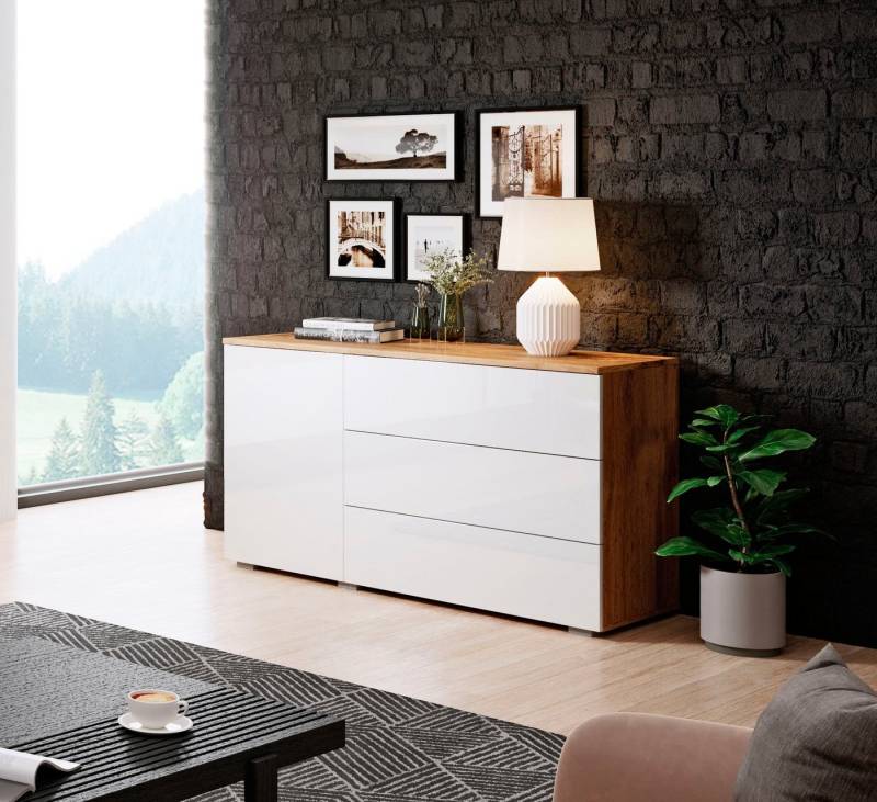 INOSIGN Sideboard PARIS (1 St), Moderne 110cm breite grifflose Kommode, vielseitig einsetzbar von INOSIGN