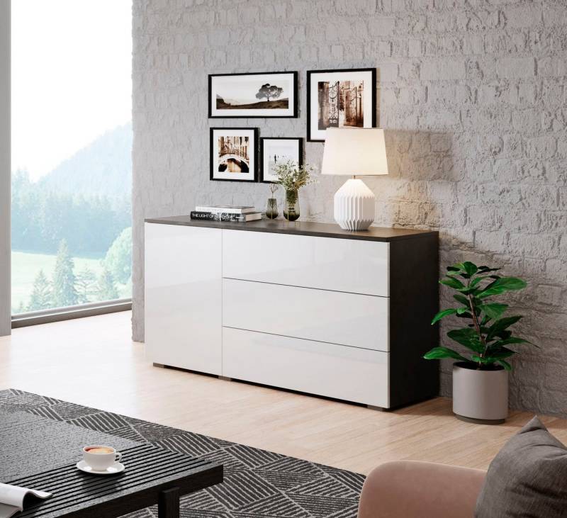 INOSIGN Sideboard PARIS (1 St), Moderne 110cm breite grifflose Kommode, vielseitig einsetzbar von INOSIGN