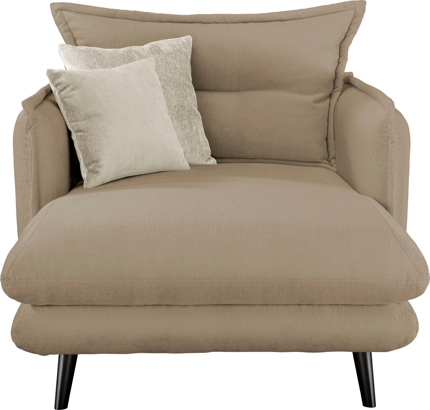 INOSIGN Loveseat Lazio, moderner Sessel mit einer bequemen Polsterung, 2 Stk. Zierkissen von INOSIGN