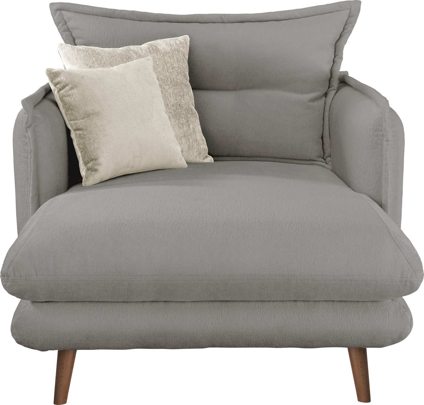 INOSIGN Loveseat Lazio, moderner Sessel mit einer bequemen Polsterung, 2 Stk. Zierkissen von INOSIGN