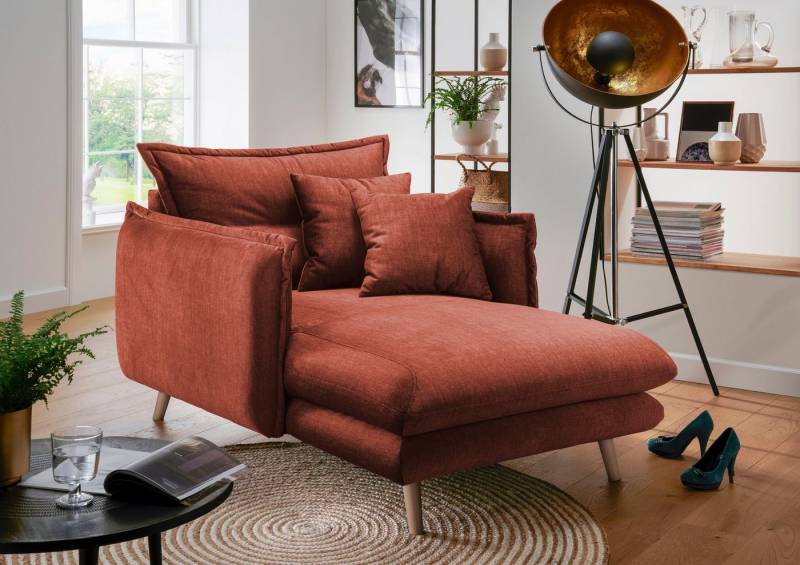INOSIGN Loveseat Lazio, moderner Sessel mit einer bequemen Polsterung, 2 Stk. Zierkissen von INOSIGN