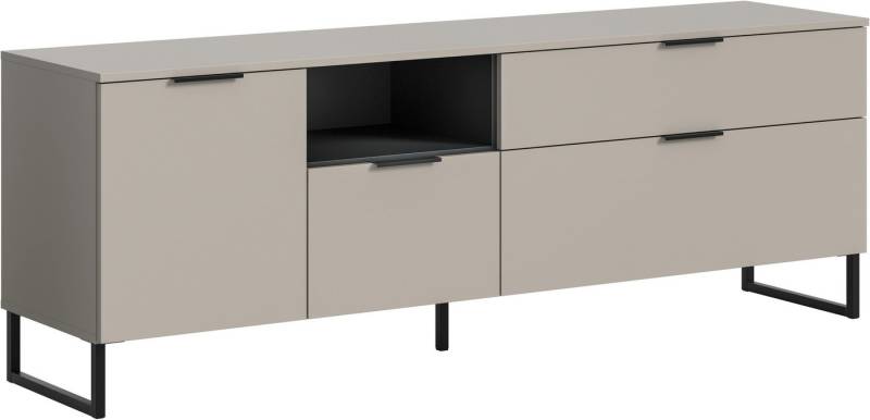 INOSIGN Lowboard ADIO, Breite 185 cm, 2 Klappen, 1 Schubkasten, 1 Tür, mit Metall-Kufen (1 St), Sideboard, Kommode, TV-Schrank, Schrank, Wohnzimmerschrank, Anrichte von INOSIGN