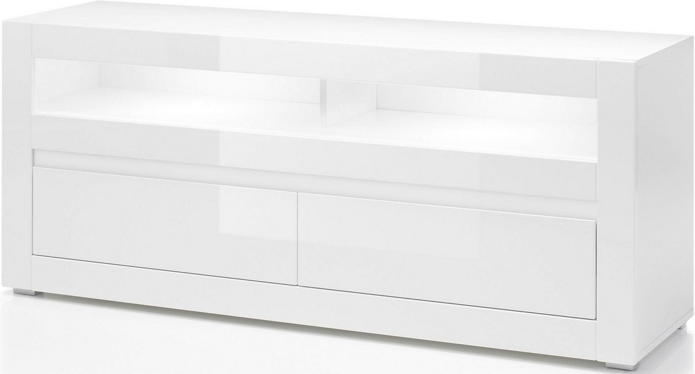 INOSIGN Lowboard Carat, Breite 150 cm, wird mit 2 Leisten geliefert (weiss und grau) INOSIGN Lowboard Carat, Breite 150 cm, wird mit 2 Leisten geliefert (weiss und grau) von INOSIGN