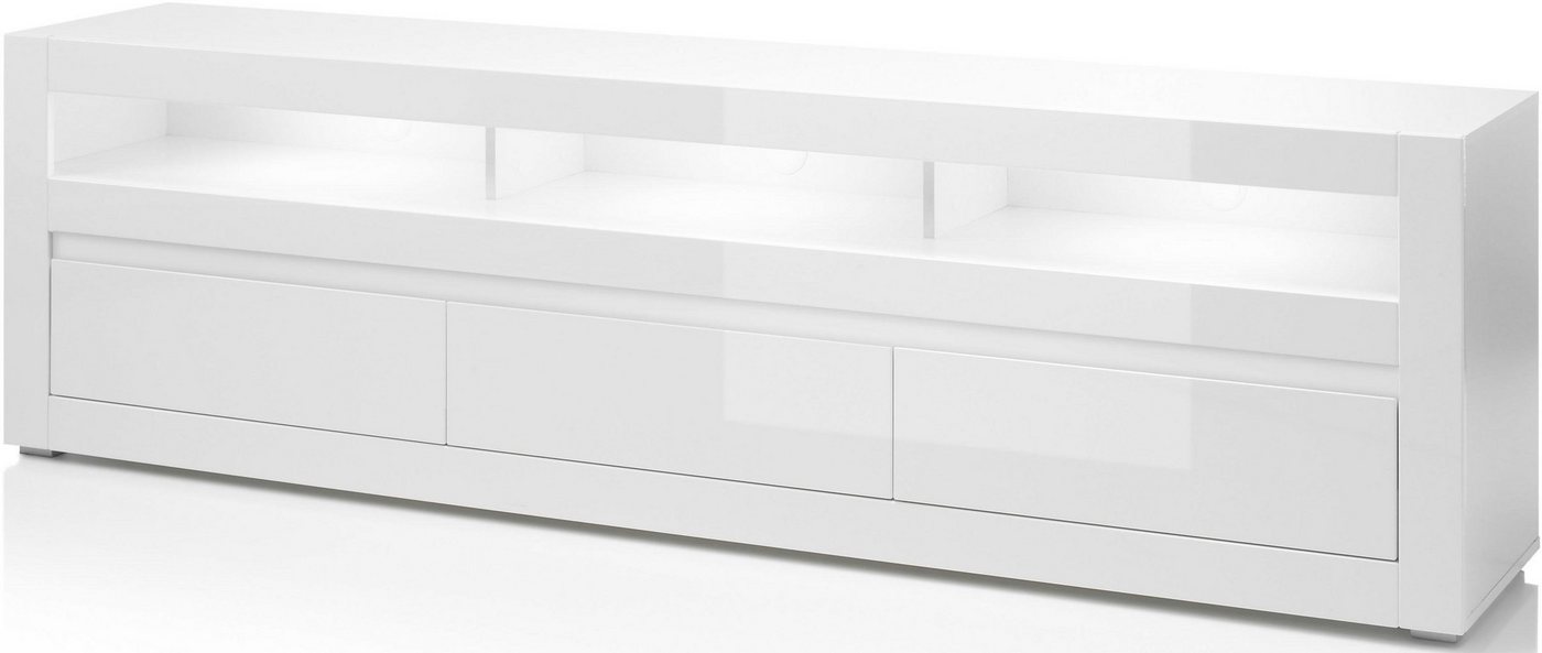INOSIGN Lowboard Carat, Breite 217 cm, Zierleiste 1x betonfarben und 1x weiß INOSIGN Lowboard Carat, Breite 217 cm, Zierleiste 1x betonfarben und 1x weiß von INOSIGN