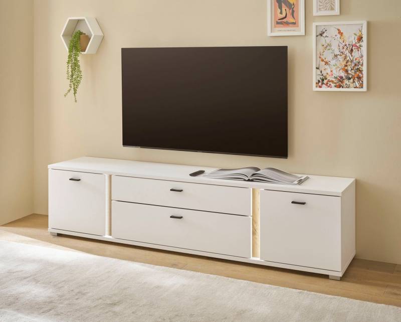 INOSIGN Lowboard LONG ISLAND (1 St), in moderner Trendfarbe,inklusive senkrechter Beleuchtung,Breite 200 cm von INOSIGN