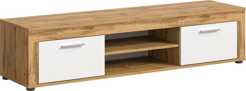 INOSIGN Lowboard Aosta, Breite 160 cm, in verschiedenen Farbausführungen, mit 2 Klappen und 2 offenen Fächern, TV-Board, Mediaboard, TV-Möbel von INOSIGN