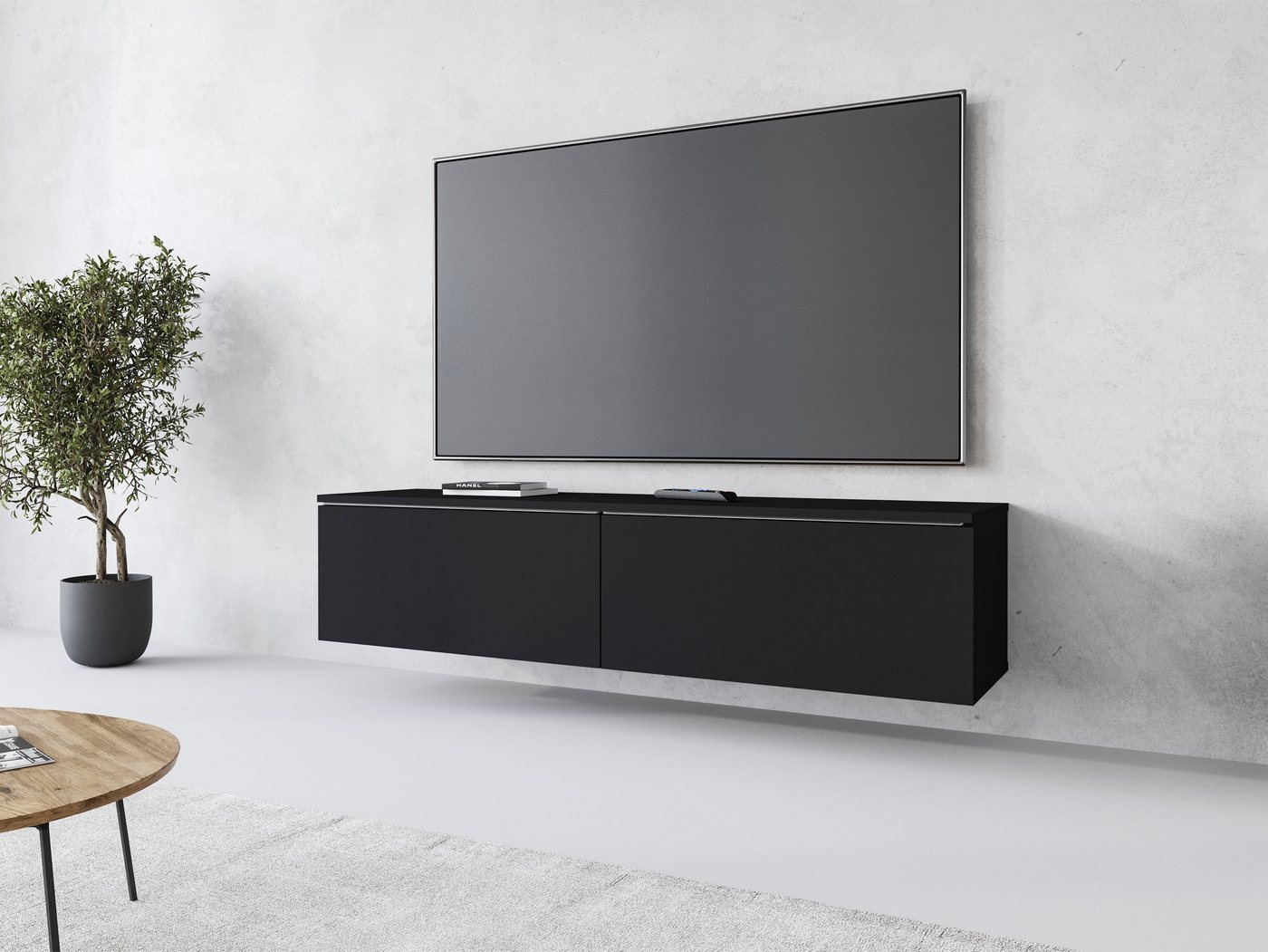 INOSIGN Lowboard LOWBOARD D, wahlweise mit oder ohne Beleuchtung, modernes TV-Board ohne Griffe, mit viel Stauraum,stehend und hängend INOSIGN Lowboard LOWBOARD D, wahlweise mit oder ohne Beleuchtung, modernes TV-Board ohne Griffe, mit viel Stauraum,stehend und hängend von INOSIGN
