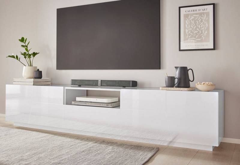 INOSIGN Lowboard ALIEN- TV-Board, mit 4 Türen, 1 Schublade und 1 offenes Fach, TV-Kommode Breite ca. 220 cm "Made in Italy" von INOSIGN