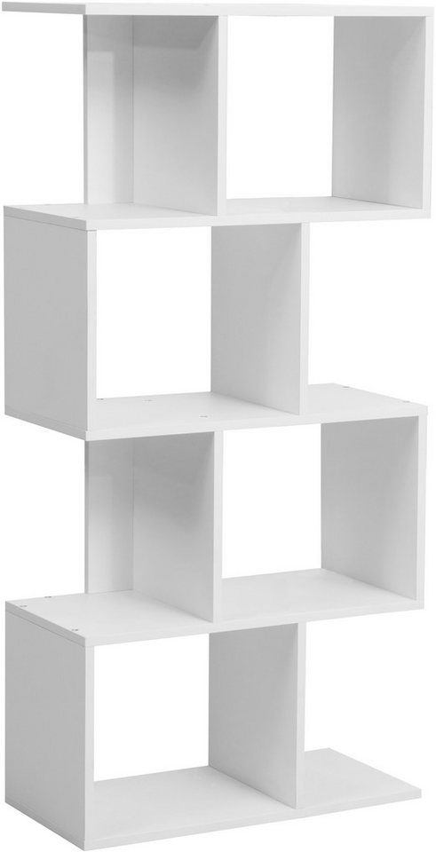 INOSIGN Mehrzweckregal CROVIE, Bücherregal, 4 Würfelfächer & Ablageflächen, 60x128 cm, FSC®-zertifiziert von INOSIGN