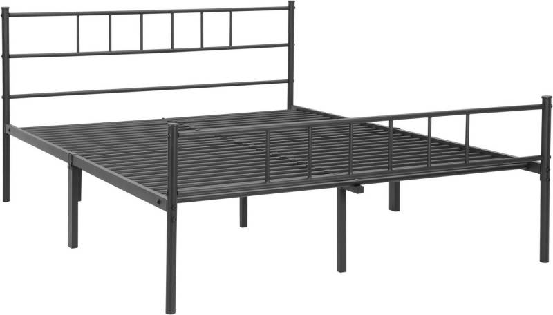 OTTO home Metallbett Amrum Bett Bettgestell Bettrahmen Einzelbett Doppelbett Stahlbett (2m Länge und in 4 Breiten wählbar - 90, 140, 160, 180 cm), Schlafzimmerbett inkl. 26 Lattenroste zum Schutz der Matratze von OTTO home