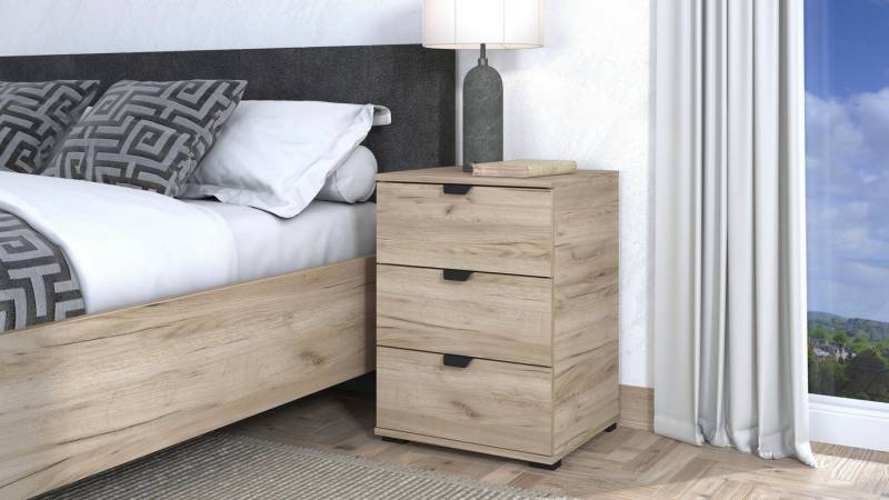 INOSIGN Nachtkommode Duero, mit 3 Schubkästen, Breite 45 cm von INOSIGN