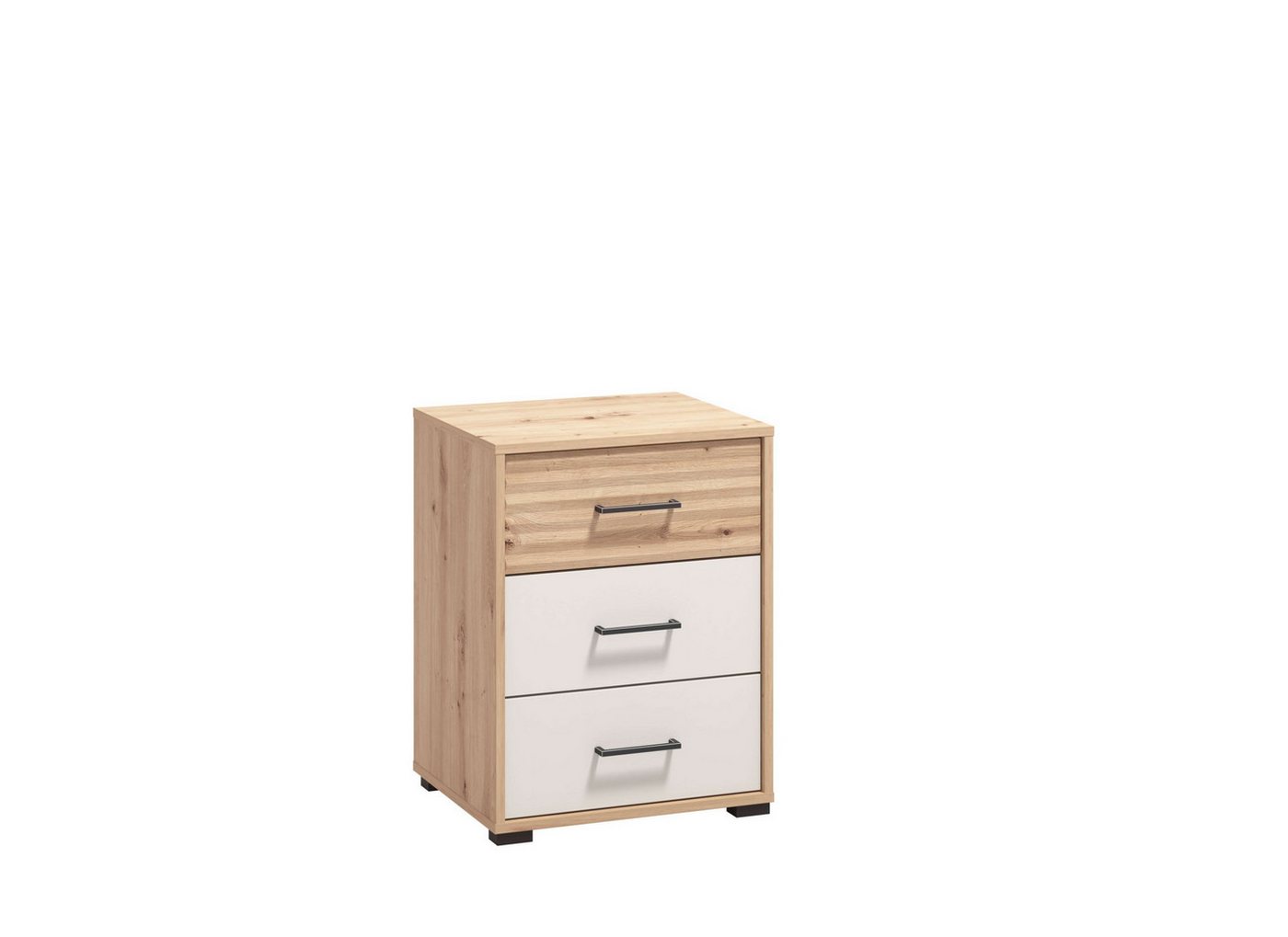 INOSIGN Nachtkommode Modena Nachtschrank Nachttisch mit 2 oder 3 Schubladen, FSC®-Zerifiziert Trendfarbe cashmere, ideal für kleine Räume INOSIGN Nachtkommode Modena Nachtschrank Nachttisch mit 2 oder 3 Schubladen, FSC®-Zerifiziert Trendfarbe cashmere, ideal für kleine Räume von INOSIGN