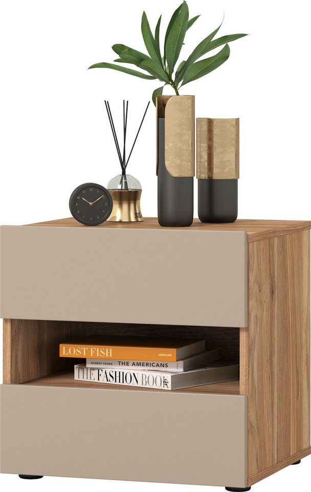 Home affaire Nachtkommode Wharton,Breite 46cm, Nachtschrank mit 2 Schubladen, Nachttisch, Nachtkonsole offene Fach Home affaire Nachtkommode Wharton,Breite 46cm, Nachtschrank mit 2 Schubladen, Nachttisch, Nachtkonsole offene Fach von Home affaire