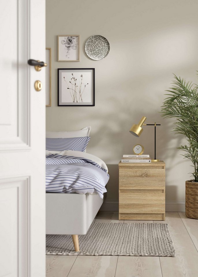 INOSIGN Nachttisch Naia, Eleganter Nachttisch mit 2 Schubladen INOSIGN Nachttisch Naia, Eleganter Nachttisch mit 2 Schubladen von INOSIGN