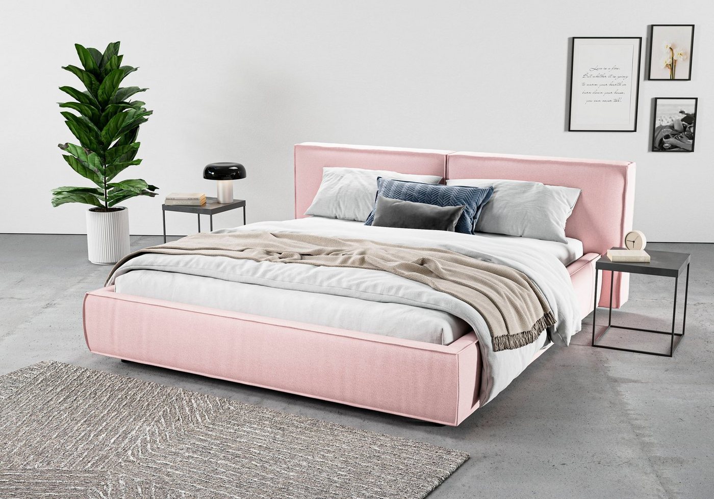 INOSIGN Polsterbett Adrina mit Biesenoptik, Feincord und Luxus-Microfaser, bis 280kg, auch in Überlänge 220 cm, 4 Breiten bis 200cm INOSIGN Polsterbett Adrina mit Biesenoptik, Feincord und Luxus-Microfaser, bis 280kg, auch in Überlänge 220 cm, 4 Breiten bis 200cm von INOSIGN