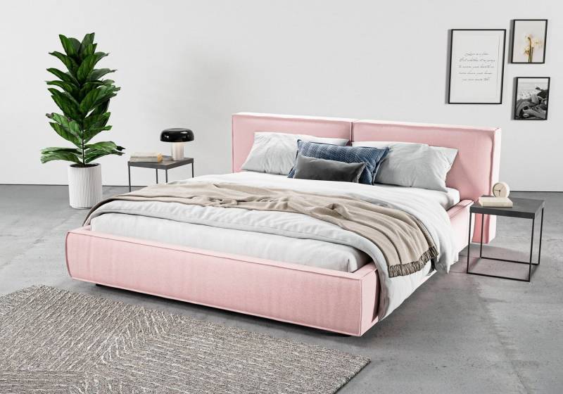INOSIGN Polsterbett Adrina mit Biesenoptik, Feincord und Luxus-Microfaser, bis 280kg, auch in Überlänge 220 cm, 4 Breiten bis 200cm von INOSIGN