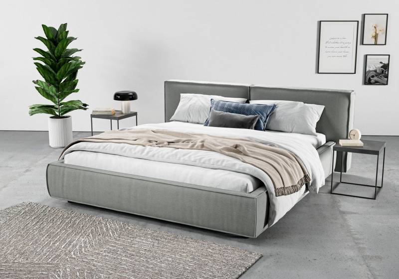 INOSIGN Polsterbett Adrina mit Biesenoptik, Feincord und Luxus-Microfaser, bis 280kg, auch in Überlänge 220 cm, 4 Breiten bis 200cm von INOSIGN