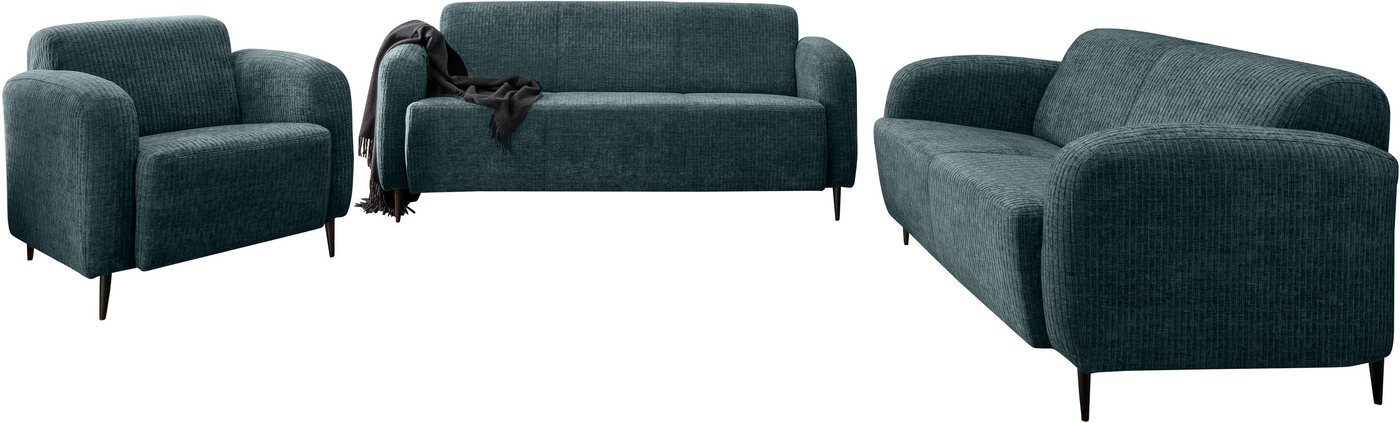 INOSIGN Polstergarnitur Marone, (Set, 3-tlg., 3-Sitzer, 2-Sitzer, Sessel), auch einzeln erhältlich von INOSIGN