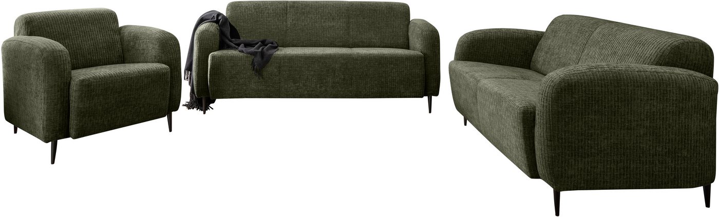 INOSIGN Polstergarnitur Marone, (Set, 3-tlg., 3-Sitzer, 2-Sitzer, Sessel), auch einzeln erhältlich von INOSIGN