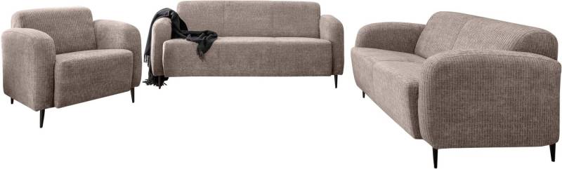 INOSIGN Polstergarnitur Marone, (Set, 3-tlg., 3-Sitzer, 2-Sitzer, Sessel), auch einzeln erhältlich von INOSIGN