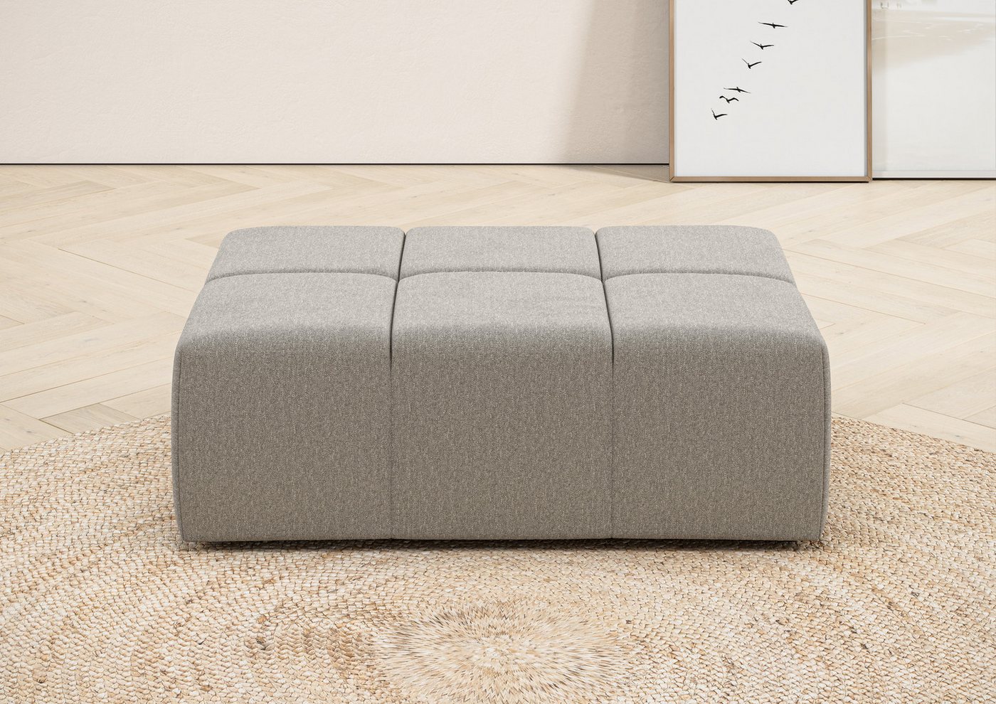 INOSIGN Polsterhocker Ancona, passend zur "Ancona"-Polsterserie, auch in Cord + Easy Care von INOSIGN