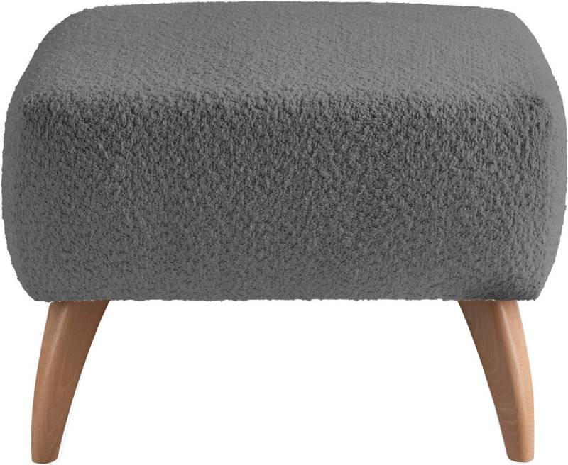 INOSIGN Polsterhocker Colori, Holzfußfarbe wählbar, verschiedene Stoffe, hochwertige Stoffqualität von INOSIGN