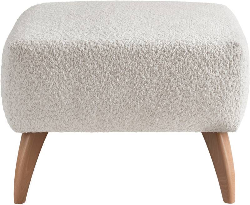 INOSIGN Polsterhocker Colori, Holzfußfarbe wählbar, verschiedene Stoffe, hochwertige Stoffqualität von INOSIGN