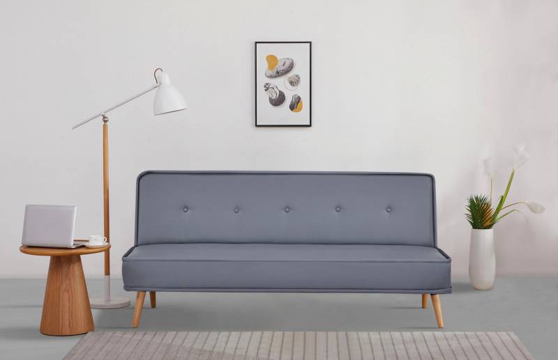 INOSIGN Schlafsofa ARBON,183cm, klappbarer 3-Sitzer mit verstellbarer Rückenlehne und, Bettfunktion, Webstoff und Kunstleder von INOSIGN