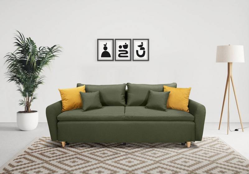 INOSIGN Schlafsofa Anika, mit Boxspringaufbau, Bettfunktion & Bettkasten, Dauerschlafsofa von INOSIGN