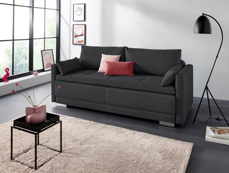 INOSIGN Schlafsofa Berlin, mit Boxspringaufbau, Bettfunktion & Bettkasten, Dauerschlafsofa von INOSIGN