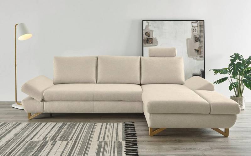 INOSIGN Schlafsofa City/Giron, komfortable Bettfunktion (Liegefläche 245 x 138 cm), sowie Bettkasten von INOSIGN