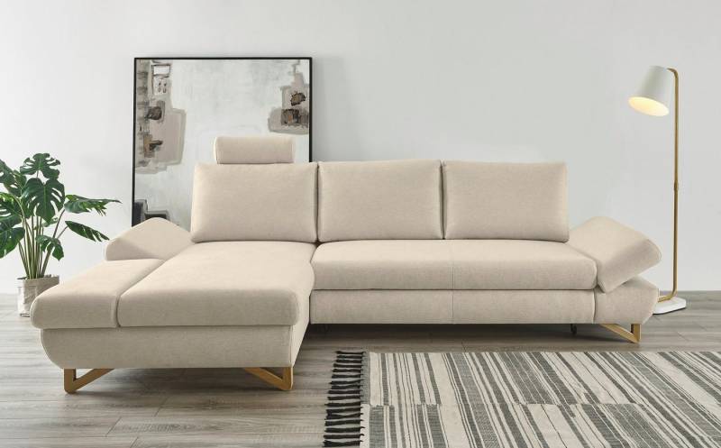 INOSIGN Schlafsofa City/Giron, komfortable Bettfunktion (Liegefläche 245 x 138 cm), sowie Bettkasten von INOSIGN