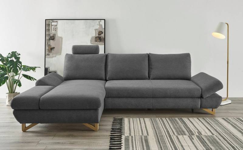 INOSIGN Schlafsofa City/Giron, komfortable Bettfunktion (Liegefläche 245 x 138 cm), sowie Bettkasten von INOSIGN