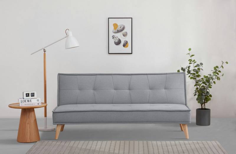 INOSIGN Schlafsofa MENDOTA, 181 cm, 3-Sitzer mit Schlaffunktion, verstellbarer Rückenlehne, Klappmechanismus, Webstoff von INOSIGN