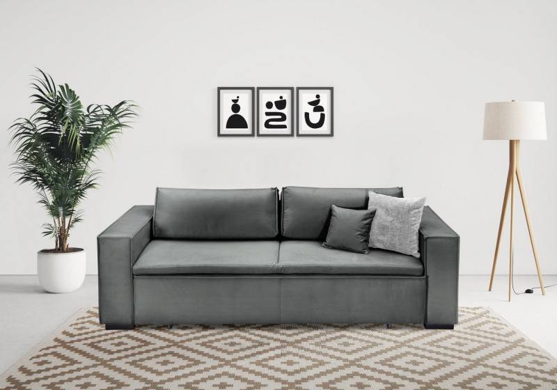 INOSIGN Schlafsofa Manhattan, mit Boxspringaufbau, Bettfunktion & Bettkasten, Dauerschlafsofa von INOSIGN