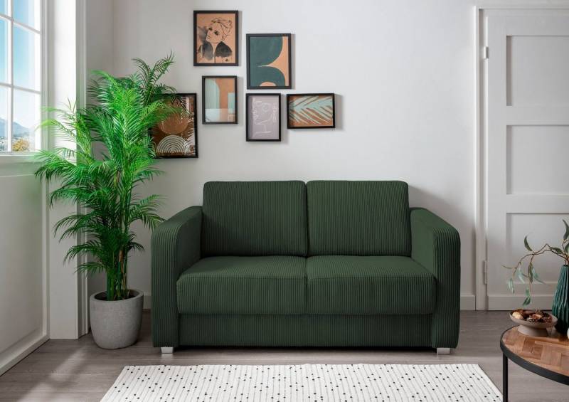 INOSIGN Schlafsofa Mia, mit 2 Einzelauszügen als Längsschläfer von INOSIGN