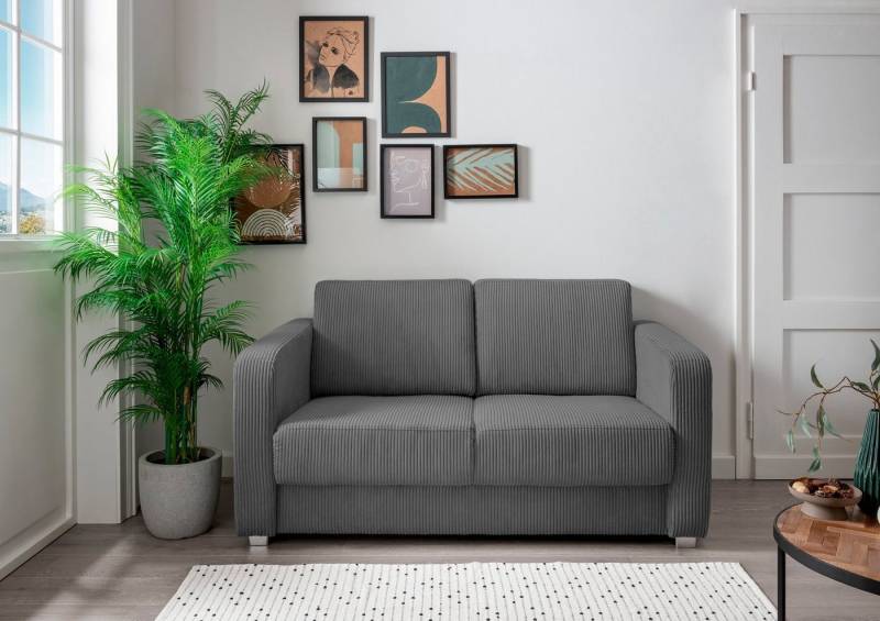 INOSIGN Schlafsofa Mia, mit 2 Einzelauszügen als Längsschläfer von INOSIGN