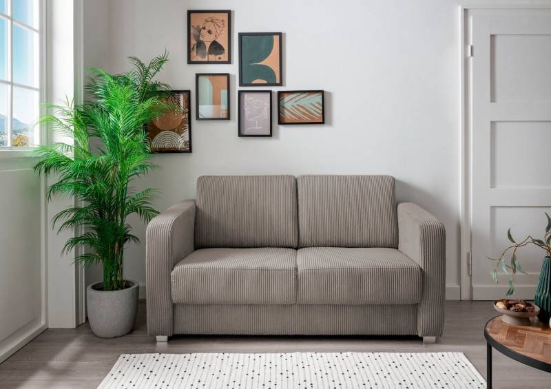 INOSIGN Schlafsofa Mia, mit 2 Einzelauszügen als Längsschläfer von INOSIGN