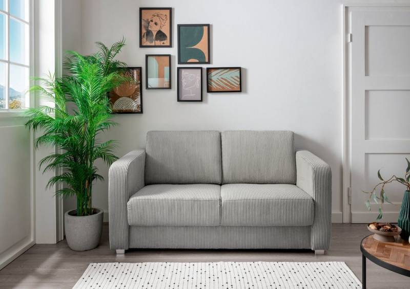 INOSIGN Schlafsofa Mia, mit 2 Einzelauszügen als Längsschläfer von INOSIGN