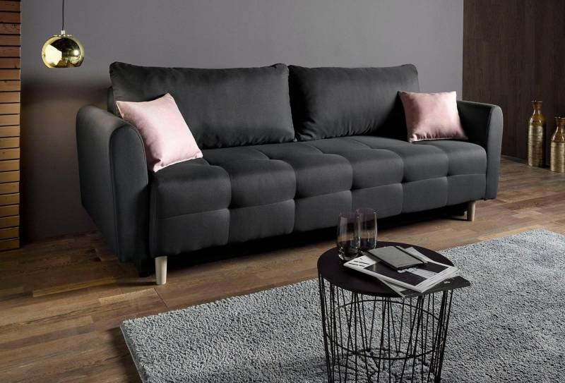INOSIGN Schlafsofa Nordic, inklusive Bettkasten und Zierkissen von INOSIGN