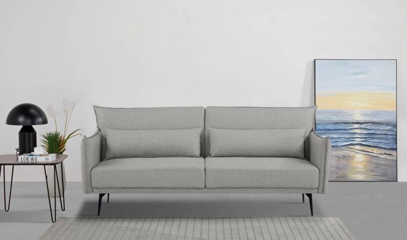 INOSIGN Schlafsofa TULARE, 204 cm, klappbarer 3-Sitzer mit verstellbarer Rückenlehne, Schlaffunktion, Velvet-Samtvelours u. Webstoff von INOSIGN