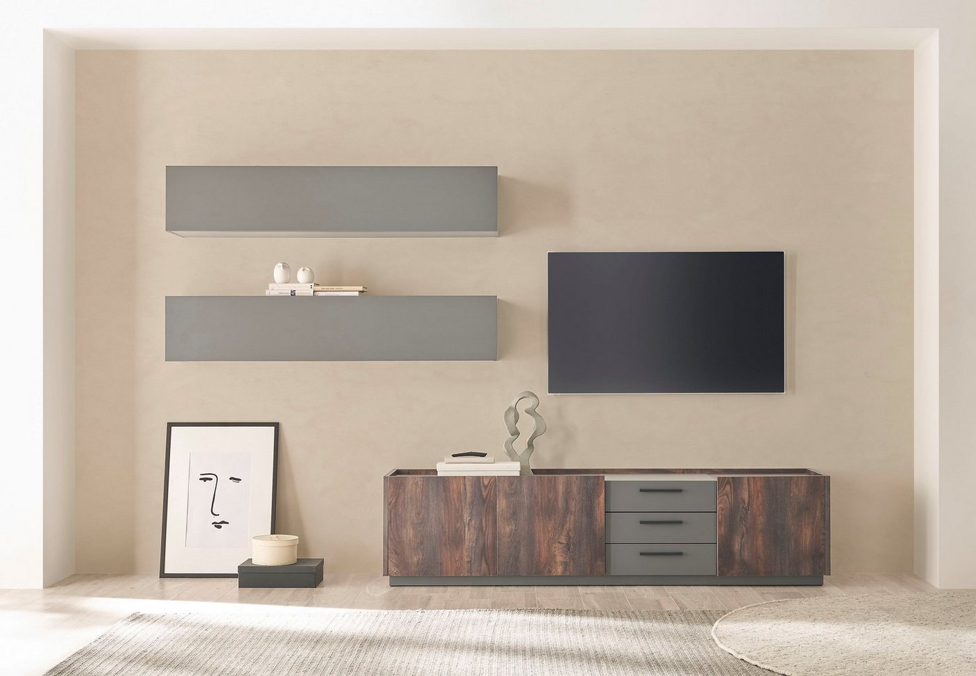 INOSIGN Schrank-Set LARGO, (Set, 3-St), mit Soft-Close und Push to open-Funktion von INOSIGN