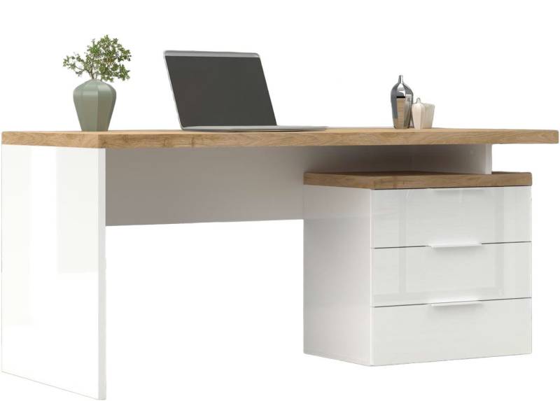 INOSIGN Schreibtisch Easy, Computertisch – 38 mm Platte, perfekt fürs Büro & Homeoffice, Breite 160 cm, mit 3 Schubkästen, Selbsteinzug mit Dämpfung INOSIGN Schreibtisch Easy, Computertisch – 38 mm Platte, perfekt fürs Büro & Homeoffice, Breite 160 cm, mit 3 Schubkästen, Selbsteinzug mit Dämpfung von INOSIGN