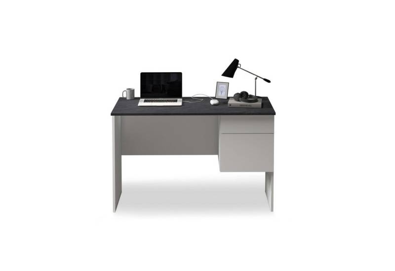 INOSIGN Schreibtisch Sunrise, kleiner Computertisch, Bürotisch, mit 1 Tür & 1 Schublade, Tischplatte Breite 110 cm, Made in Italy von INOSIGN