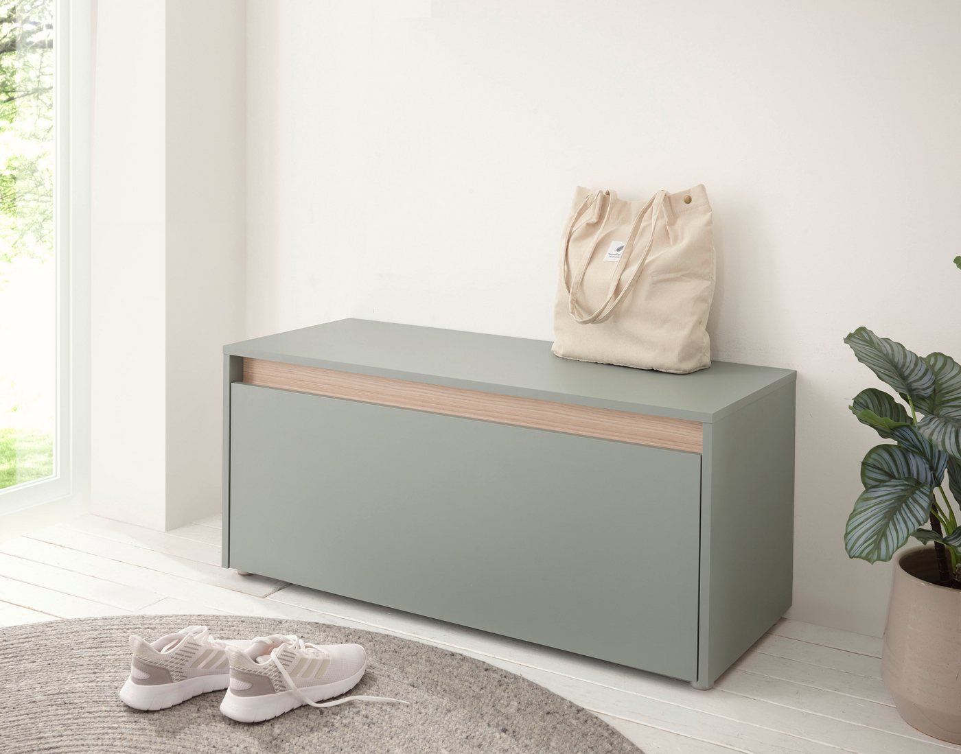 INOSIGN Schuhbank GiRON/CiTY, Garderobenbank mit Klappe, Sitzbank in vier Farben, viel Stauraum, Platz für ca. 8 Paar Schuhe, 100 cm breit INOSIGN Schuhbank GiRON/CiTY, Garderobenbank mit Klappe, Sitzbank in vier Farben, viel Stauraum, Platz für ca. 8 Paar Schuhe, 100 cm breit von INOSIGN