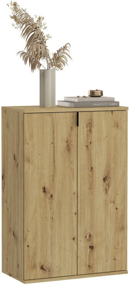 INOSIGN Schuhkommode Trondheim, Breite 61 cm, 2 Türen, 5 Einlegeböden, 6 Fächer, Garderobenkommode, Schuhschrank, Schuhkommode, Anrichte, Flurschrank von INOSIGN